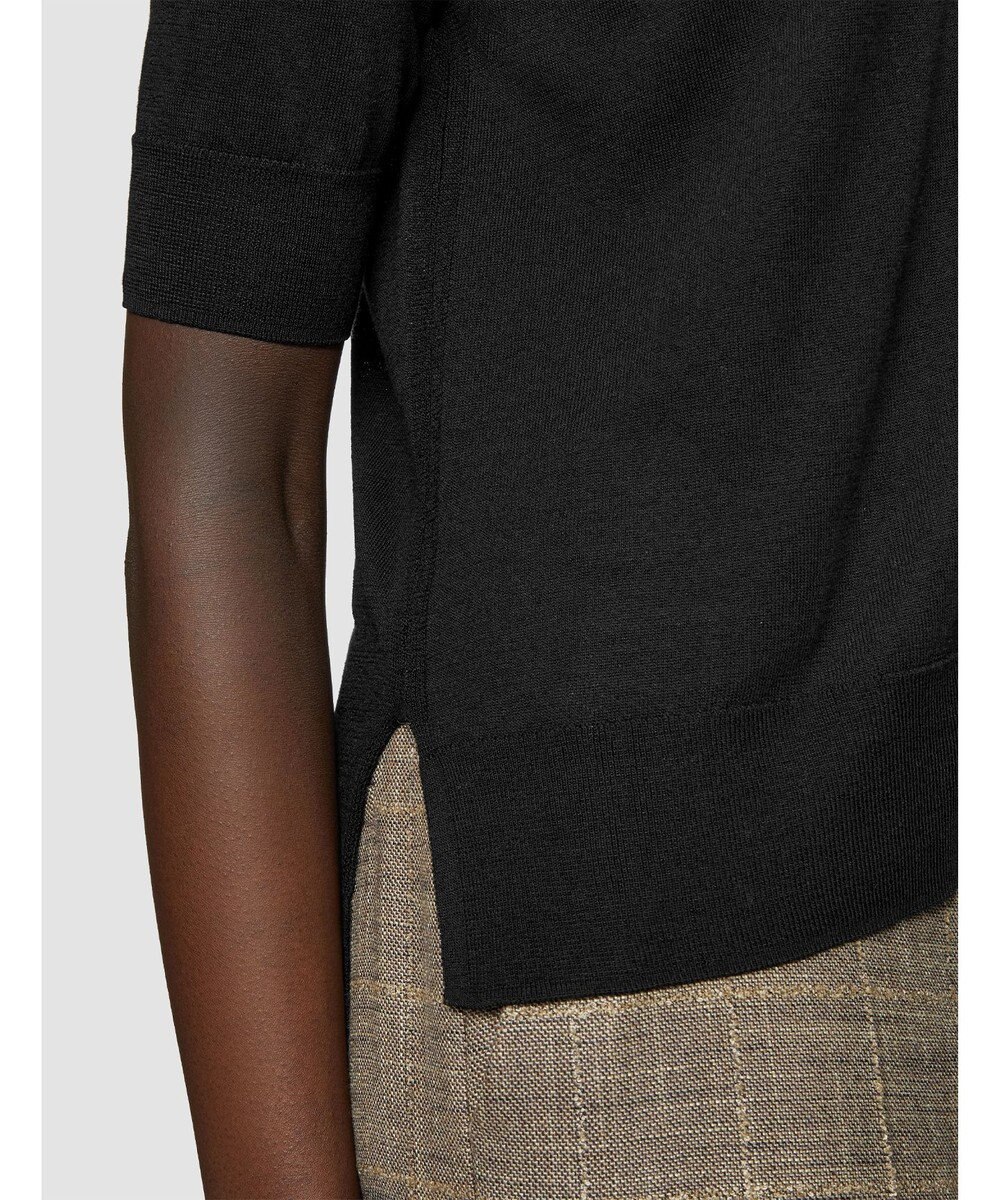 JOSEPH 【洗える】スーパーファインコットンシルク　ショートスリーブカーディガン 