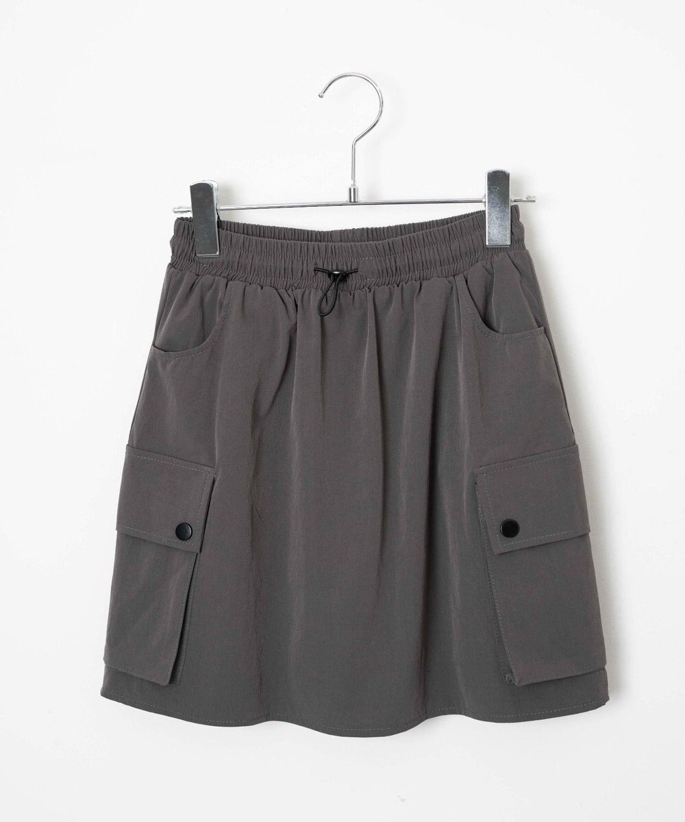 WEGO 【ウエストゴム】ナイロンカーゴミニスカート 