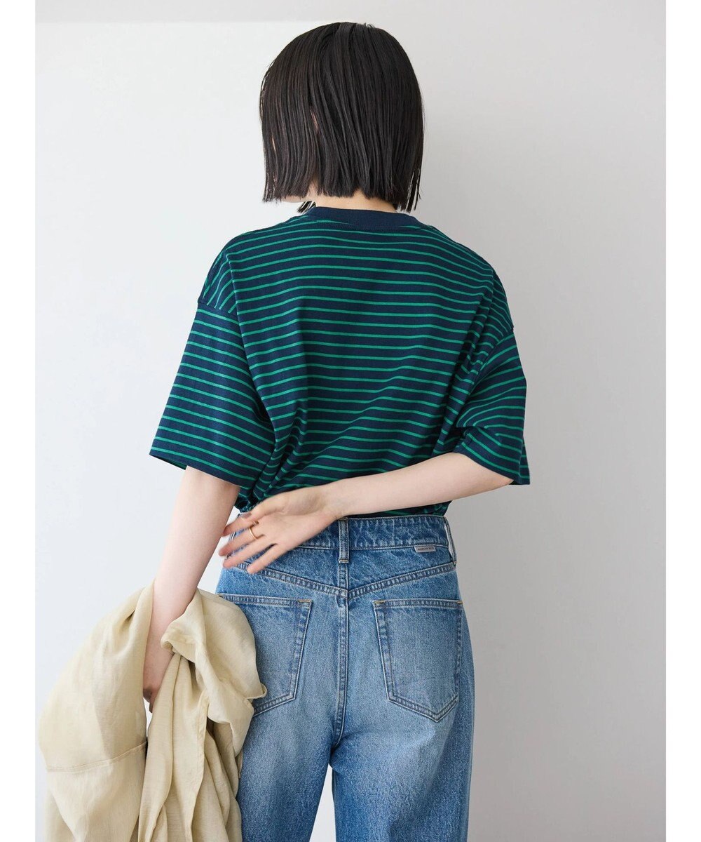 AMERICAN HOLIC ボーダーショートカットプルオーバー 