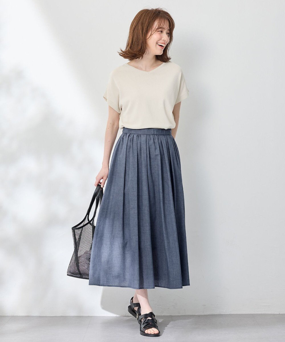 ANY L ハーフスリーブニット 