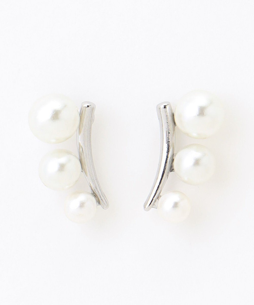 ANY 【WEB限定】ラインパールピアス(両耳用) 