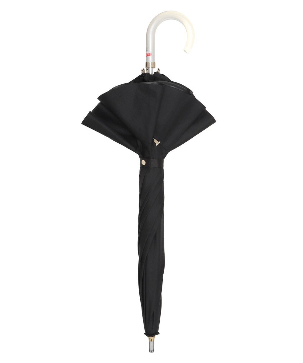 MOONBAT 【雑誌掲載 美人百花6月号】ランバン オン ブルー 晴雨兼用日傘 長傘 フレアフリル＆チャーム 遮光 遮熱 UV 