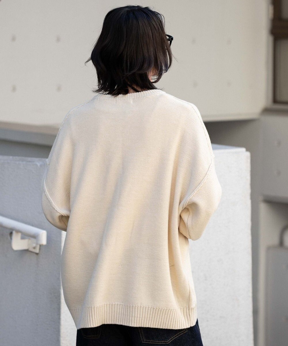 WEGO サテンワッペンニットプルオーバー 