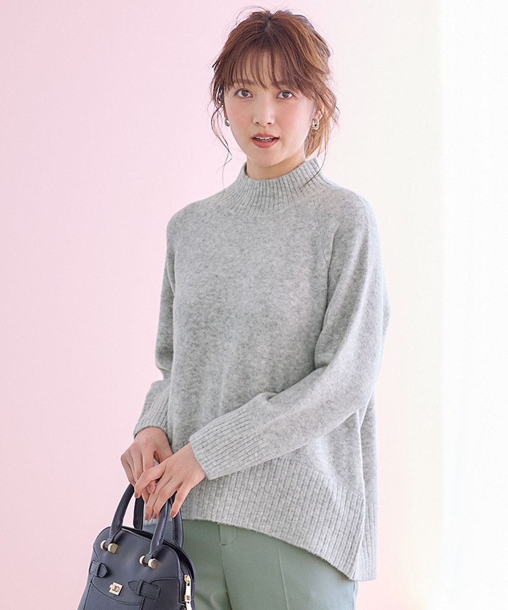 ANY SIS S  【大人百花掲載 ヨンアさん着用】ハイネックバックポイント ニット 