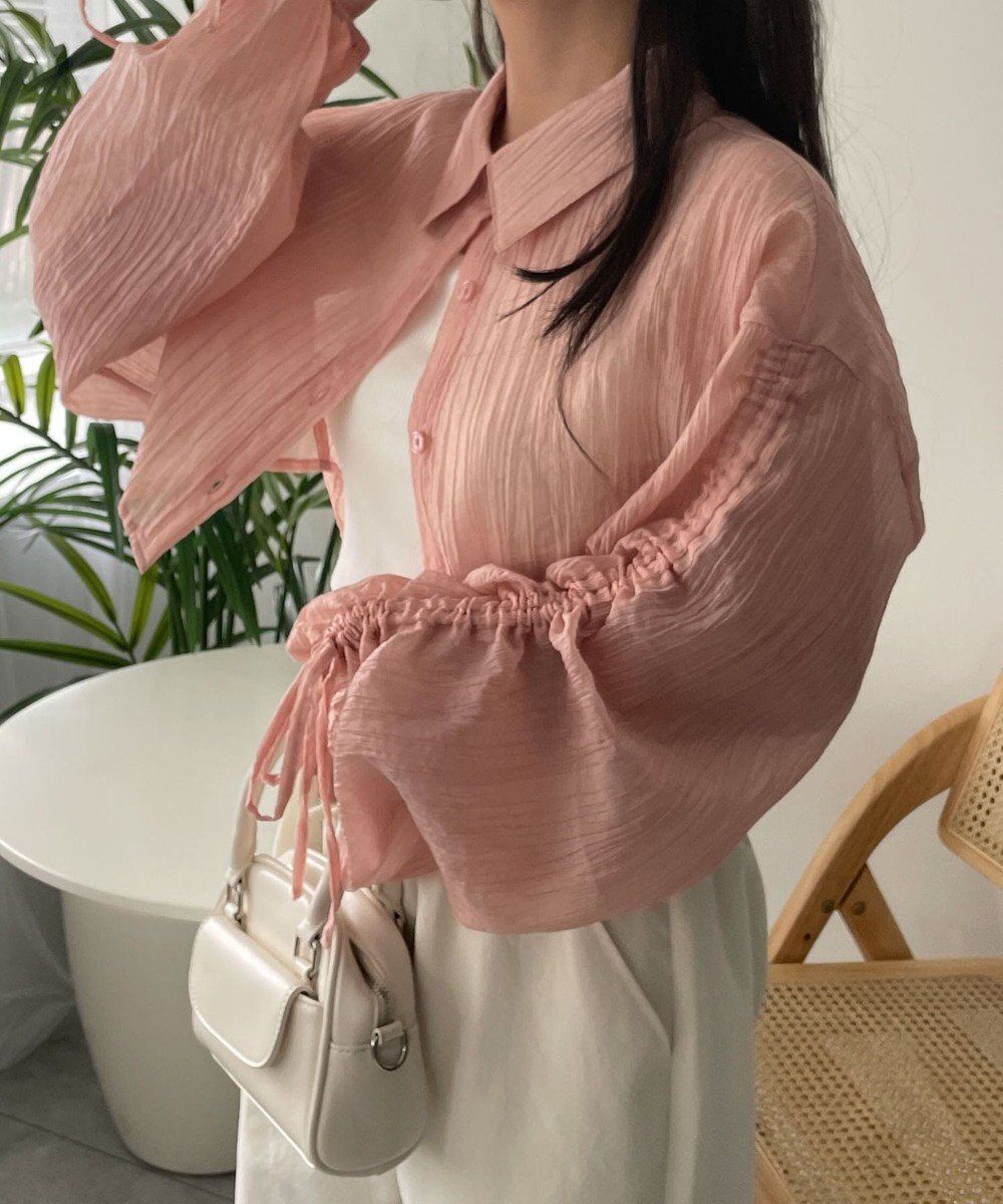 WEGO 楊柳シアードロストショートシャツ 