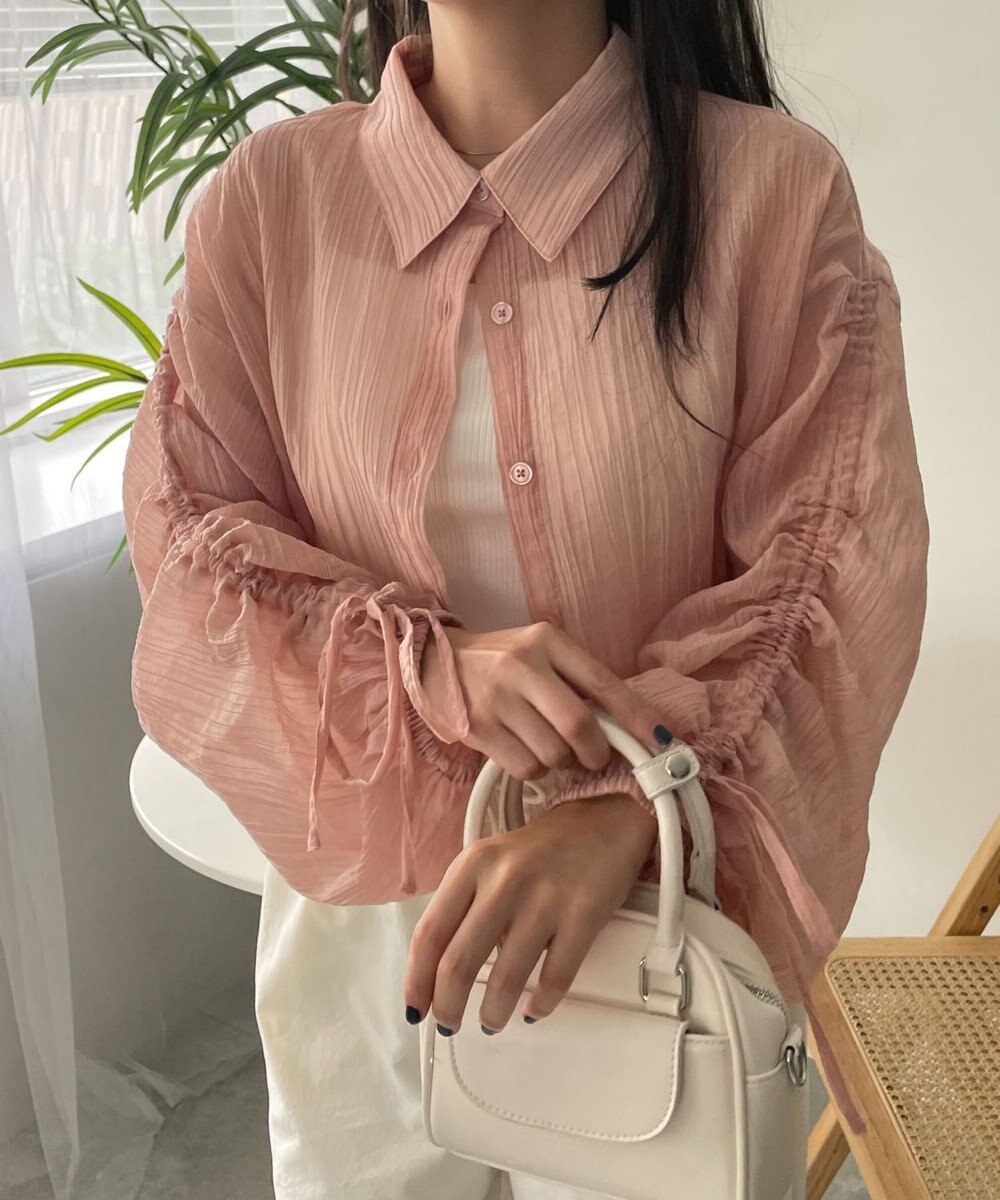 WEGO 楊柳シアードロストショートシャツ 