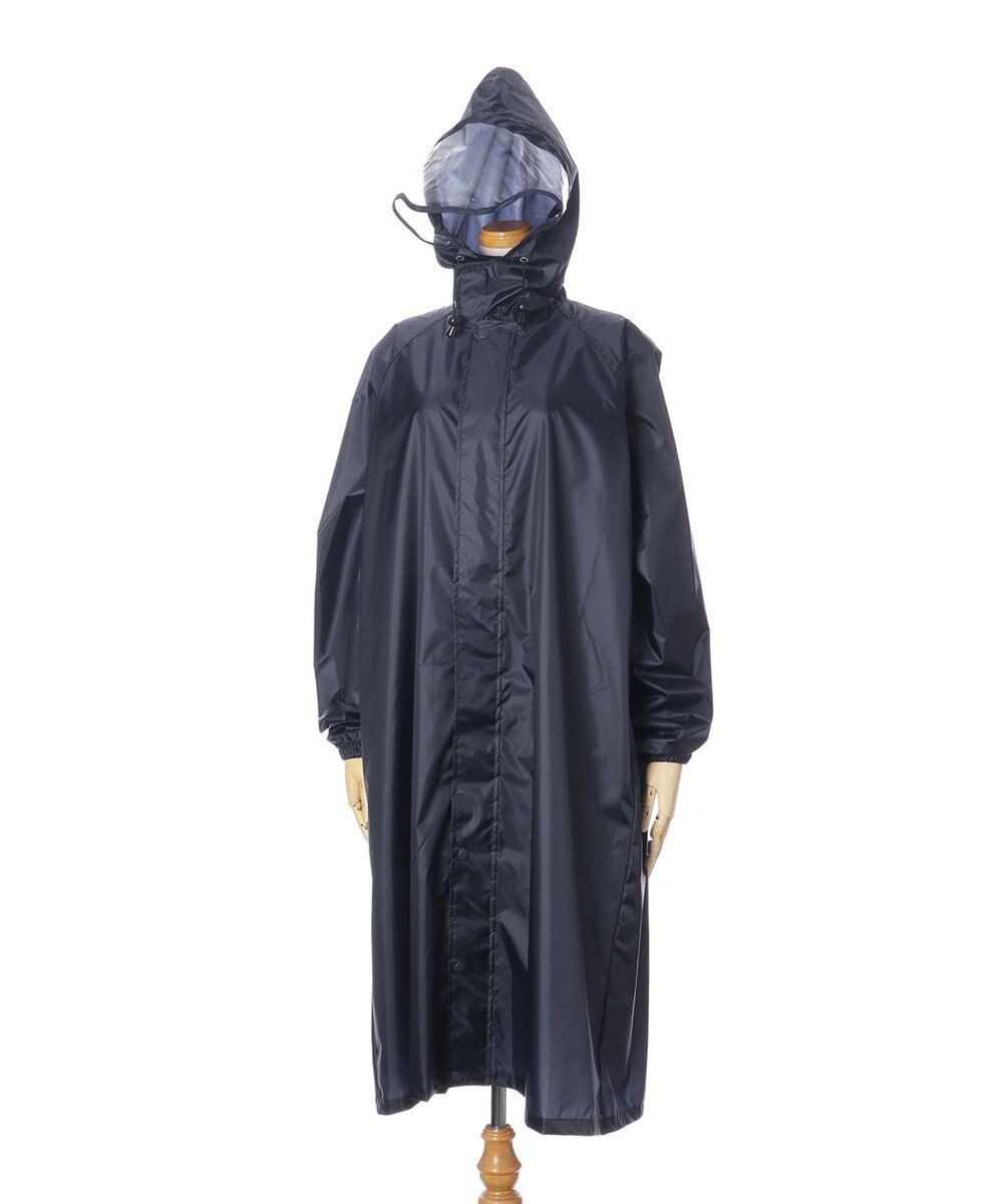 MOONBAT FLAT PURE サイクルコート 無地 自転車 リュック対応 ユニセックス 収納袋付き Mサイズ 