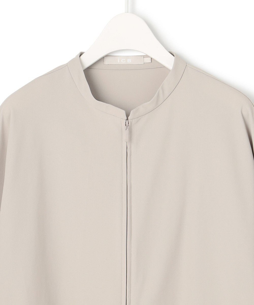 ICB 【洗える・UVカット】アトラストリコット ジップアップブルゾン 