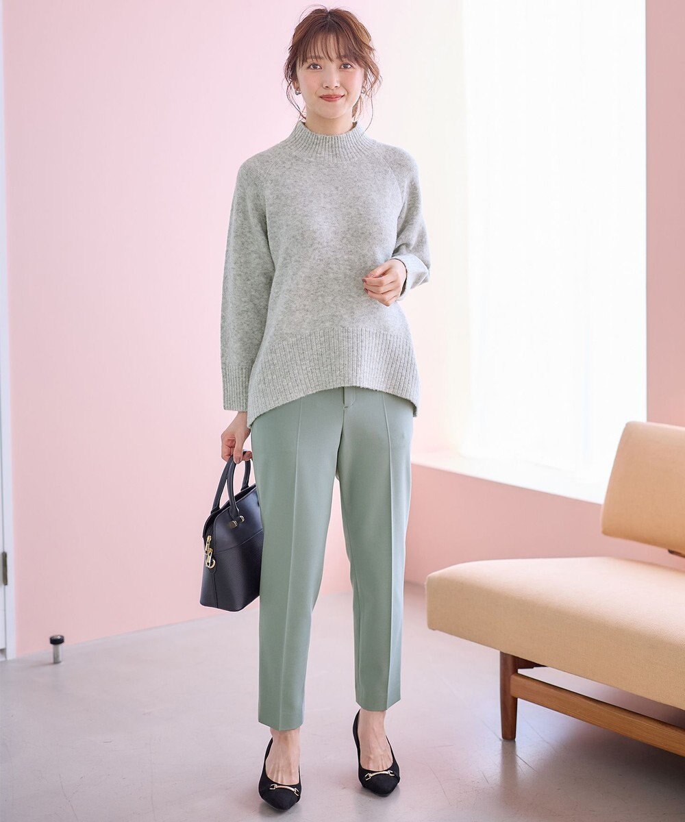 ANY SIS S  【大人百花掲載 ヨンアさん着用】ハイネックバックポイント ニット 