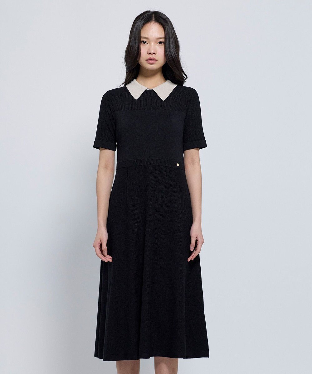 TOCCA 【WEB限定】HONEYCOMB MESH KNIT ニットドレス 