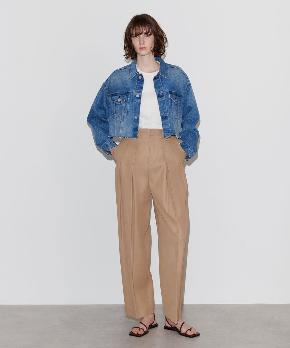 NAVE 【Nave　洗える】クロップド デニムジャケット 