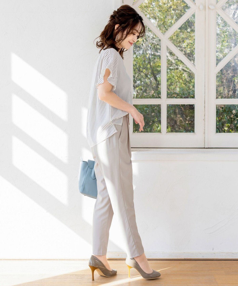 Tiaclasse 【洗える】幅広く活躍が期待できるドロストパンツ 