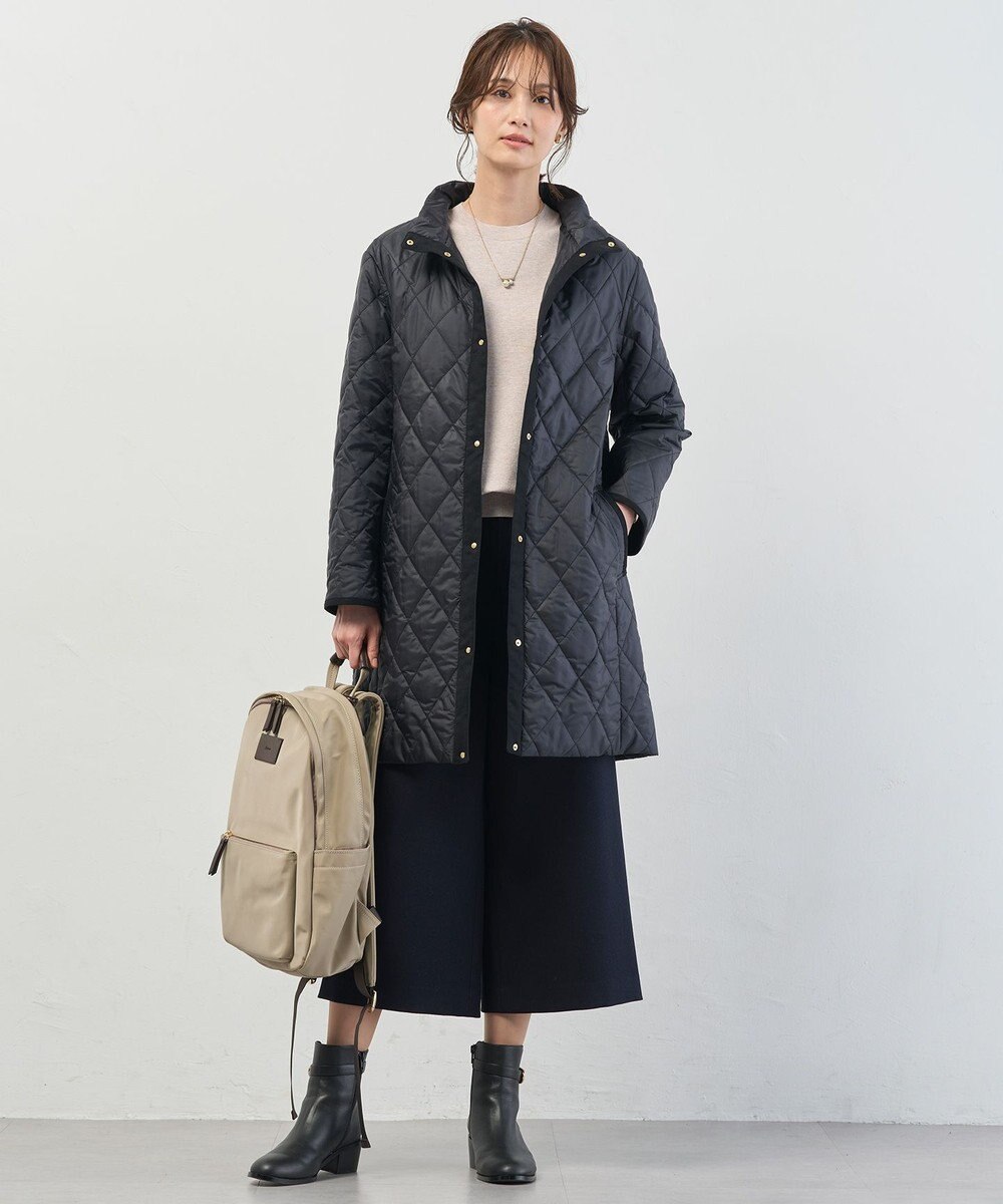 J.PRESS LADIES S 【WEB限定カラーあり・2way】コンパクトタフタキルティング  フーデッド コート 