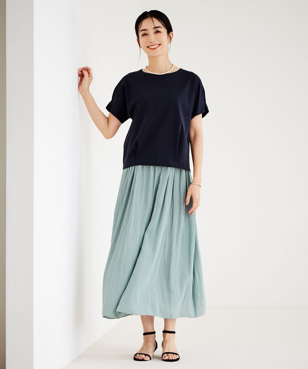 J.PRESS LADIES 【WEB限定・洗える】キャミワンピース カットソー ツインセット 