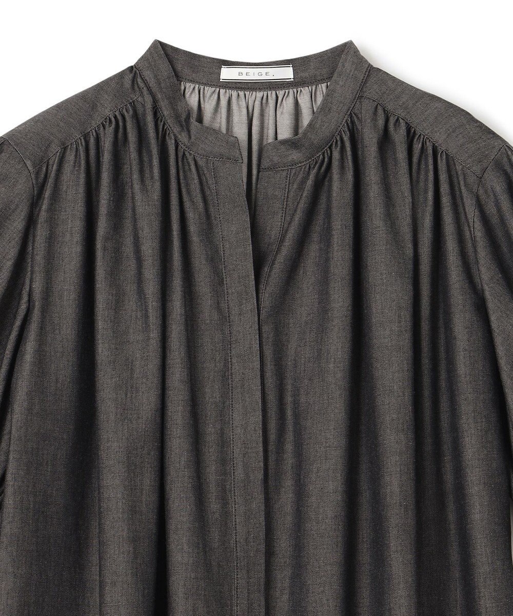 BEIGE， POMEGRANATE / ギャザーワンピース 