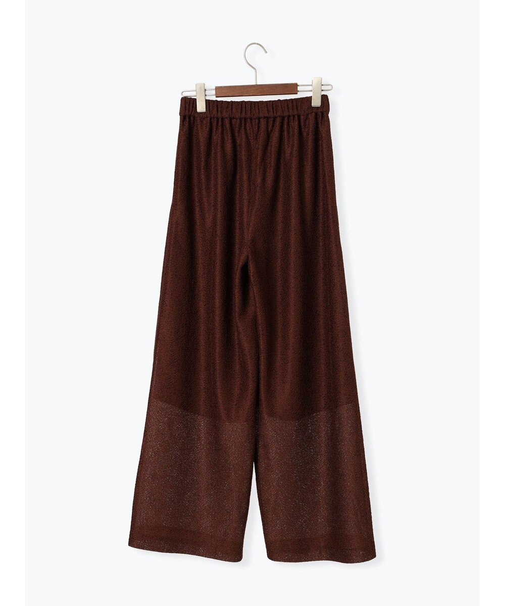 Te chichi クレープメッシュストレートパンツ（セットアップ可） 