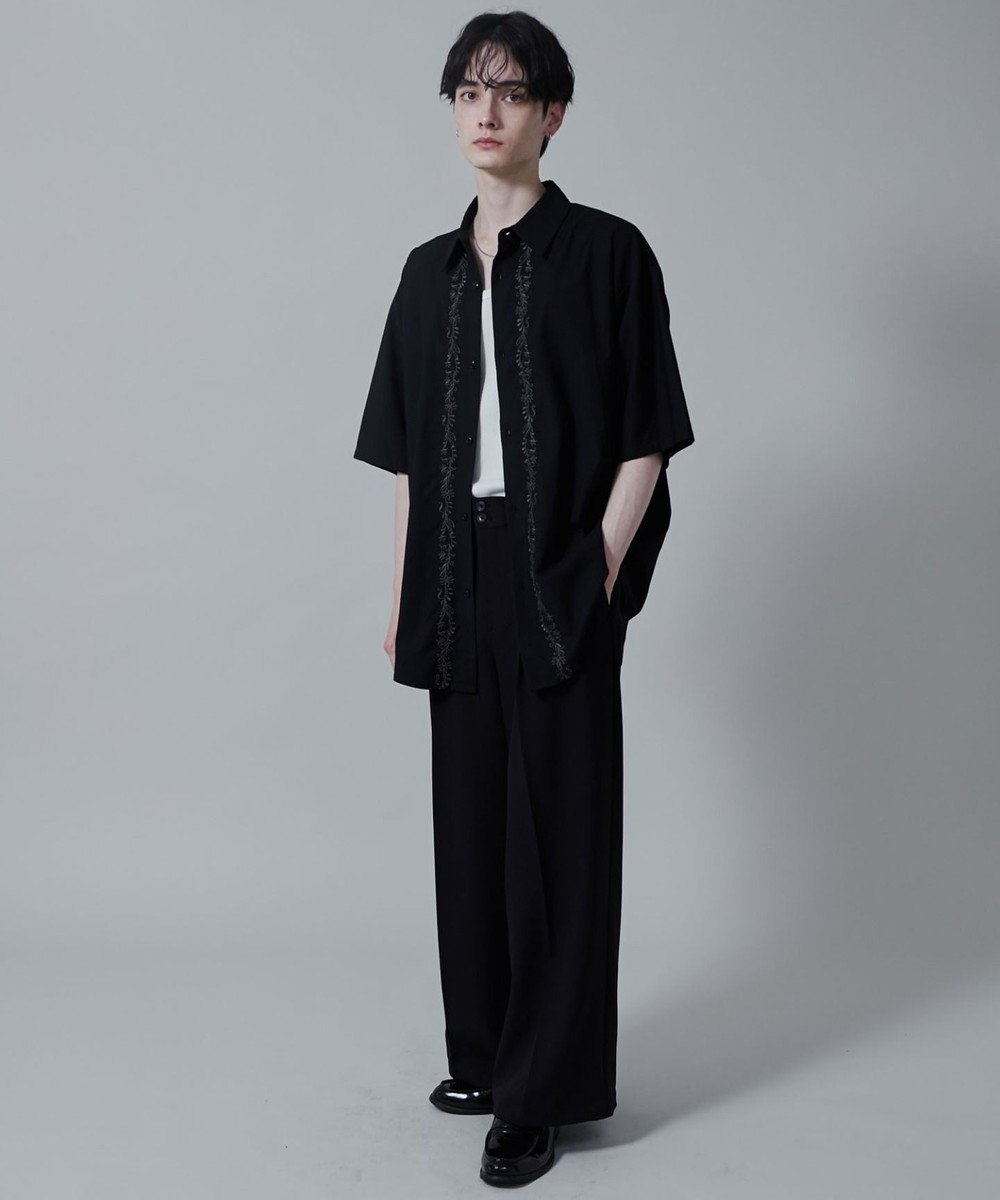 WEGO TRフラワーモチーフシャツ（S） 