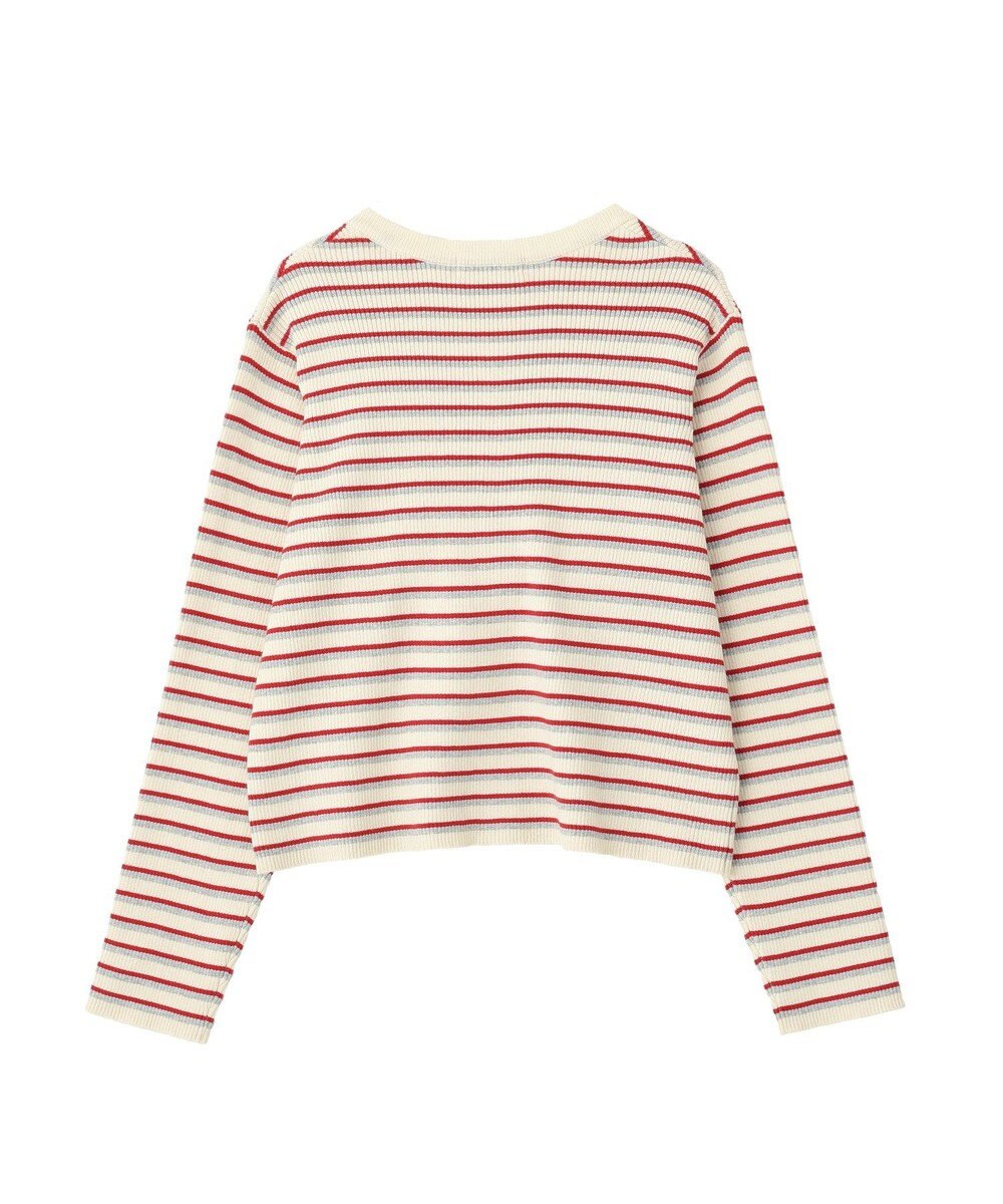 AMERICAN HOLIC マルチボーダーリブニットカーディガン 