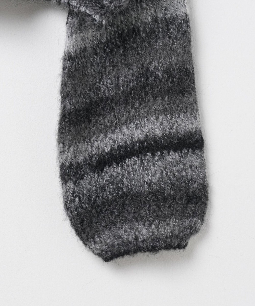 WEGO 段染めボーダーモヘアライクニット 