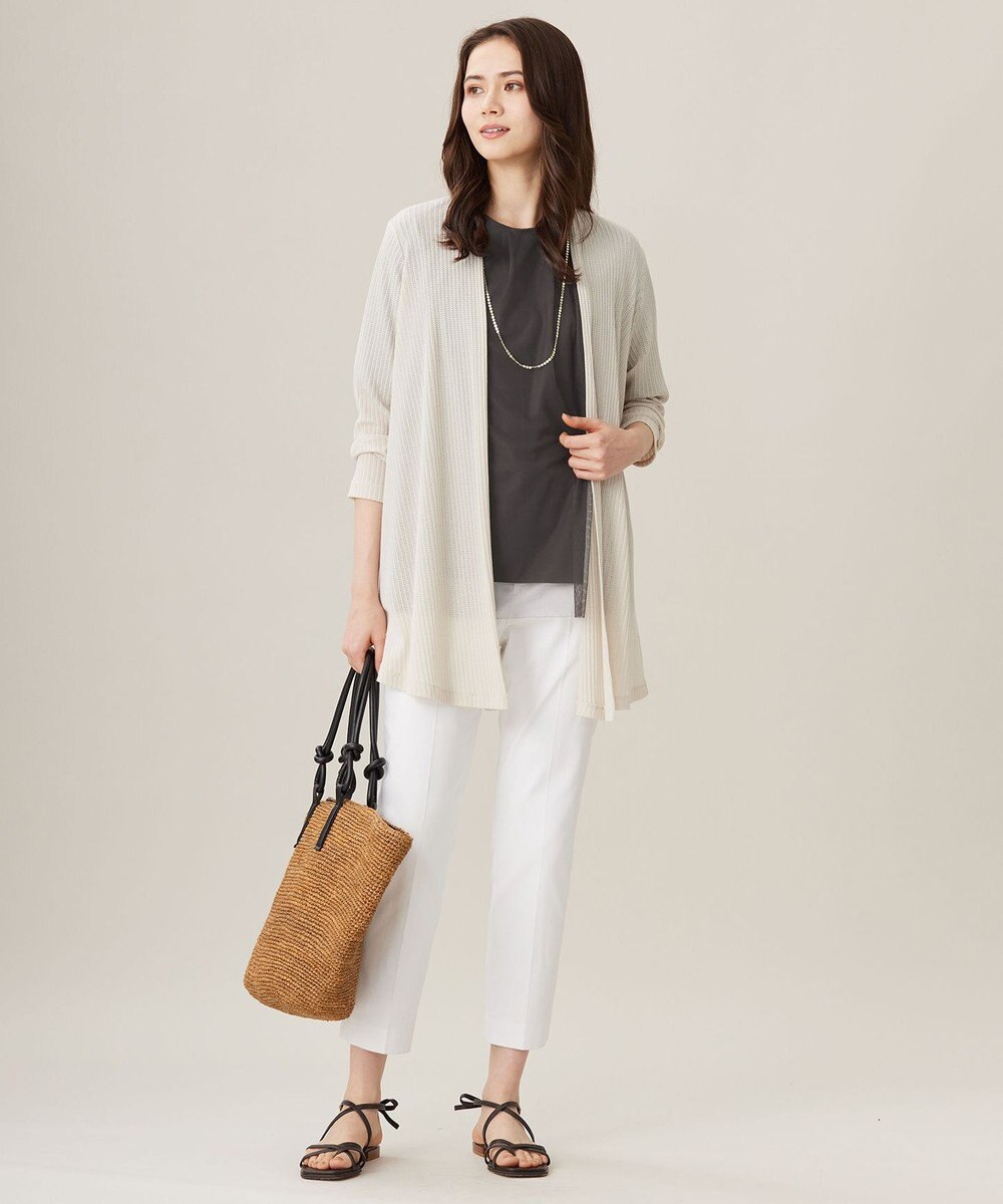 自由区 【アンサンブル対応・洗える】ハンディ カーディガン ロング丈 