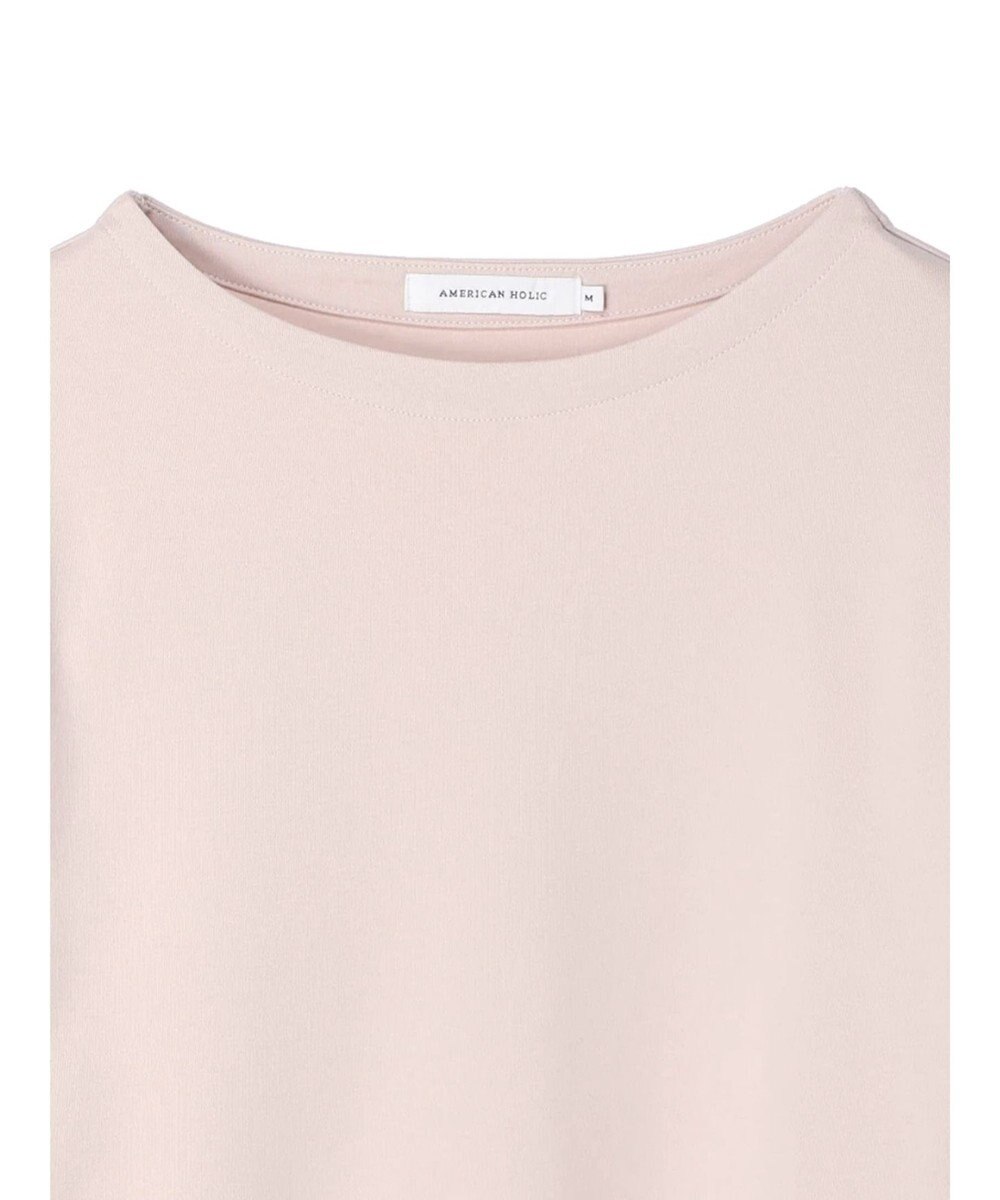 AMERICAN HOLIC ５分袖ボートネックカットプルオーバー 