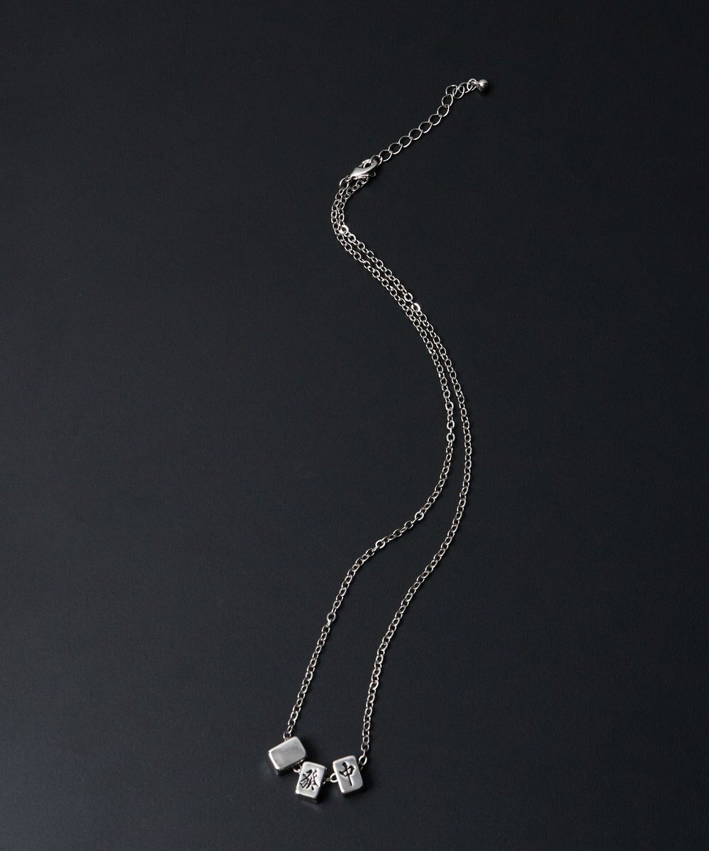 WEGO M立体モチーフ3連ネックレス 