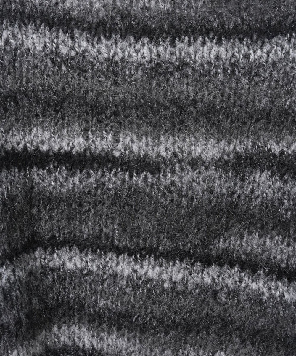 WEGO 段染めボーダーモヘアライクニット 