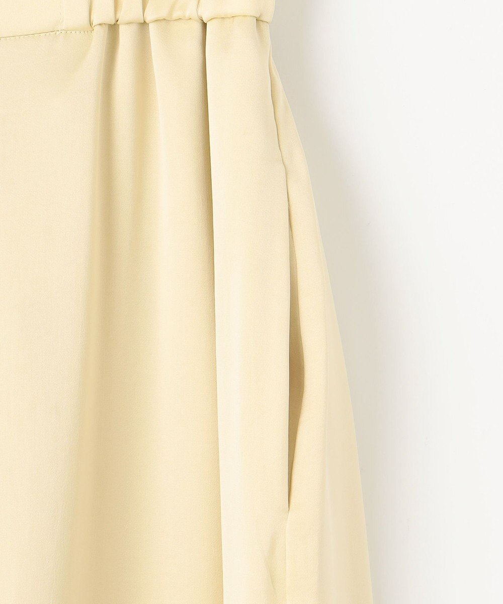 NAVE 【Nave・洗える/ウエストゴム】ヴィンテージサテン ワイドパンツ 