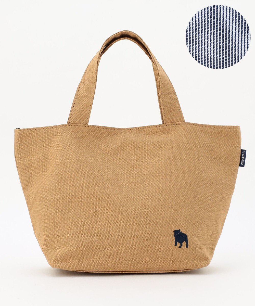 J.PRESS LADIES 【完全受注生産】ポーチ付き キャンバス ミニトートバッグ 
