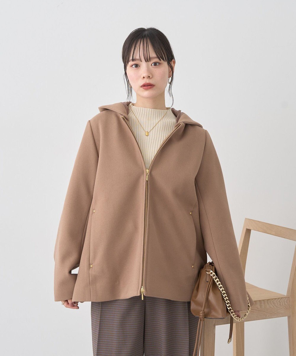 earth music&ecology 【フード取り外し可】2WAYフードコート 