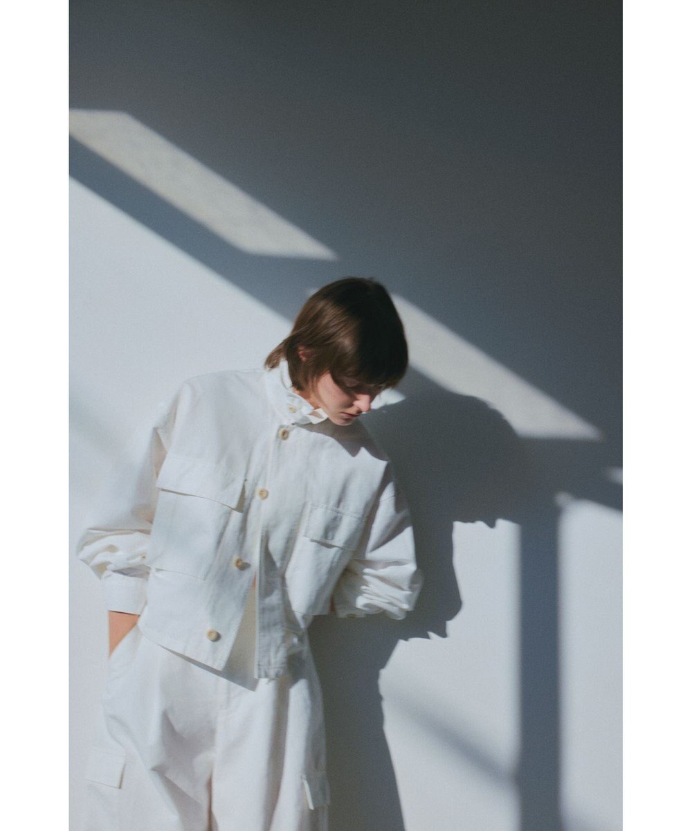 NAVE 【ReNAVE・セットアップ可/洗える】コットンリネンカルゼ ショートジャケット 