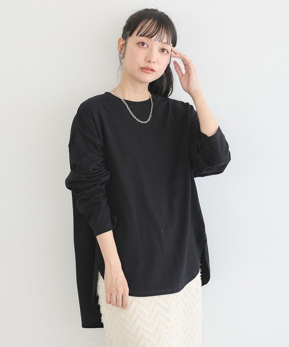 earth music&ecology ラウンドルーズロンＴ 