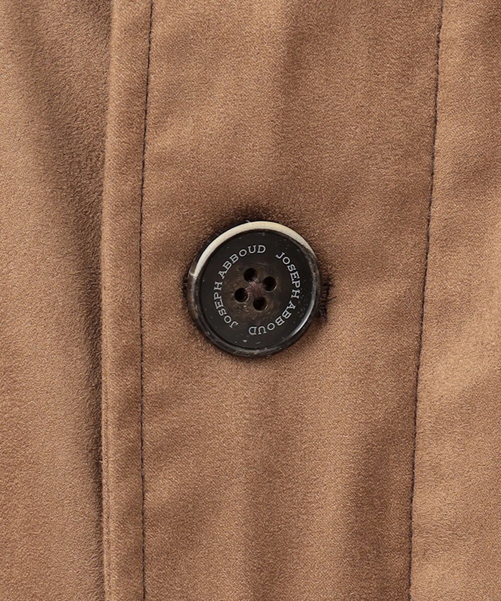 JOSEPH ABBOUD 【キルトレスダウン】ナチュラルダイスウェード ダウンコート 