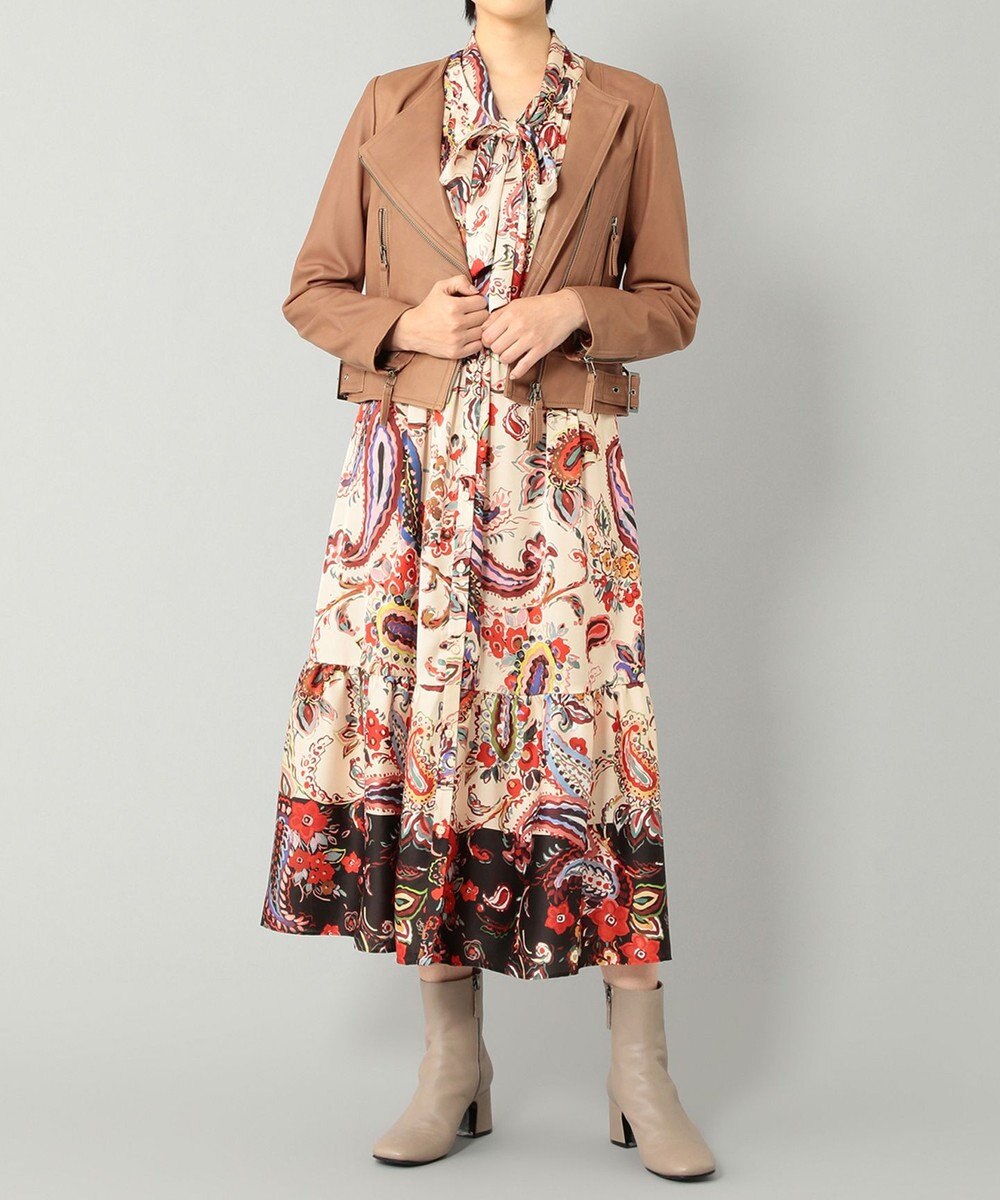 GRACE CONTINENTAL レースアップライダースジャケット 