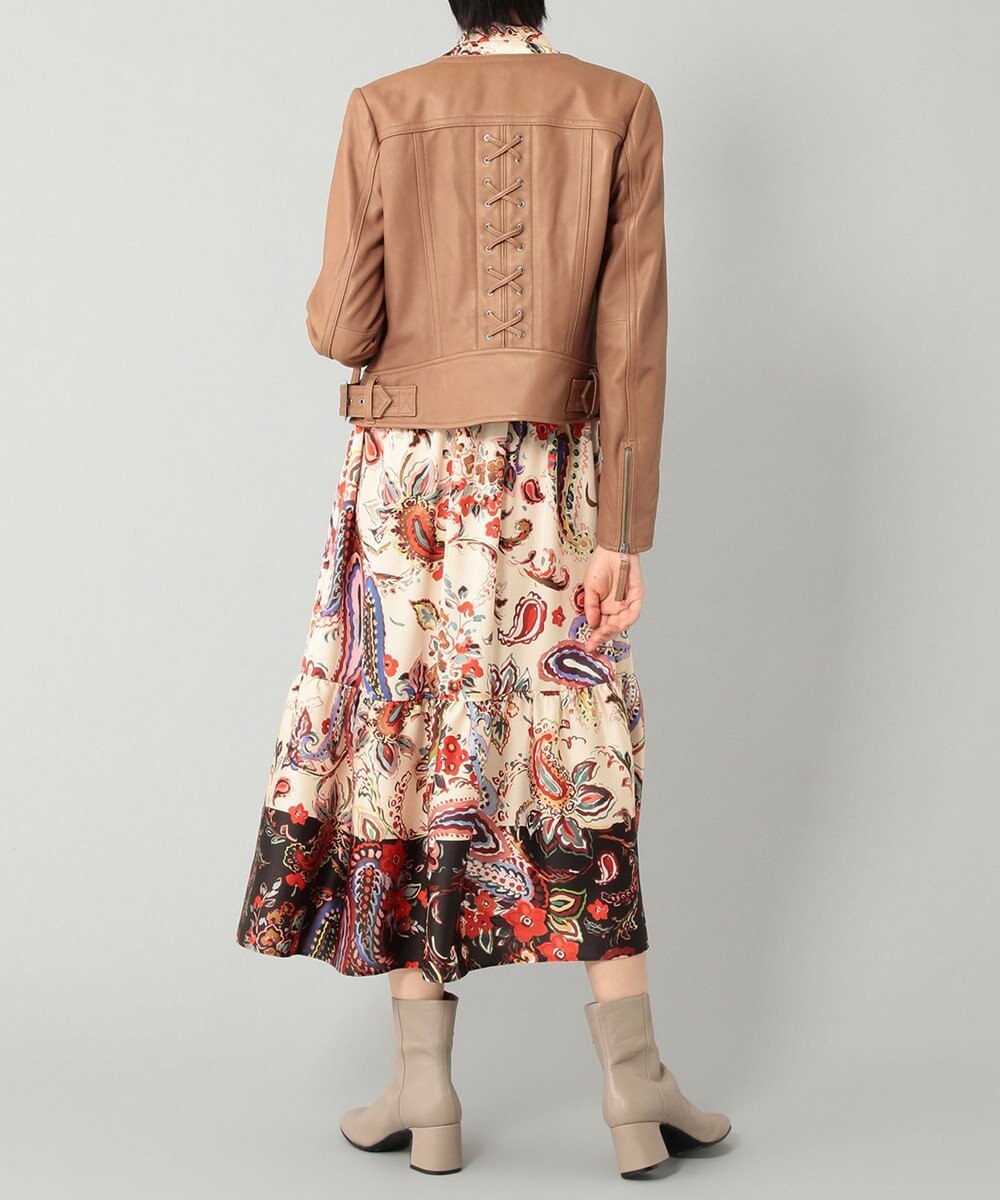 GRACE CONTINENTAL レースアップライダースジャケット 