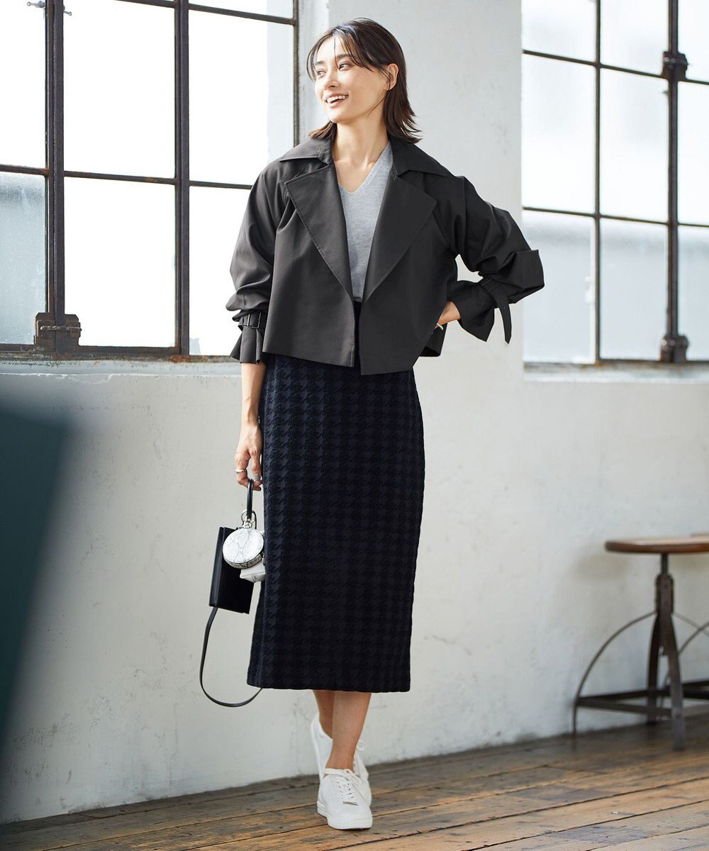 ICB L T/Cシャンブレーツイル 3WAYコート 