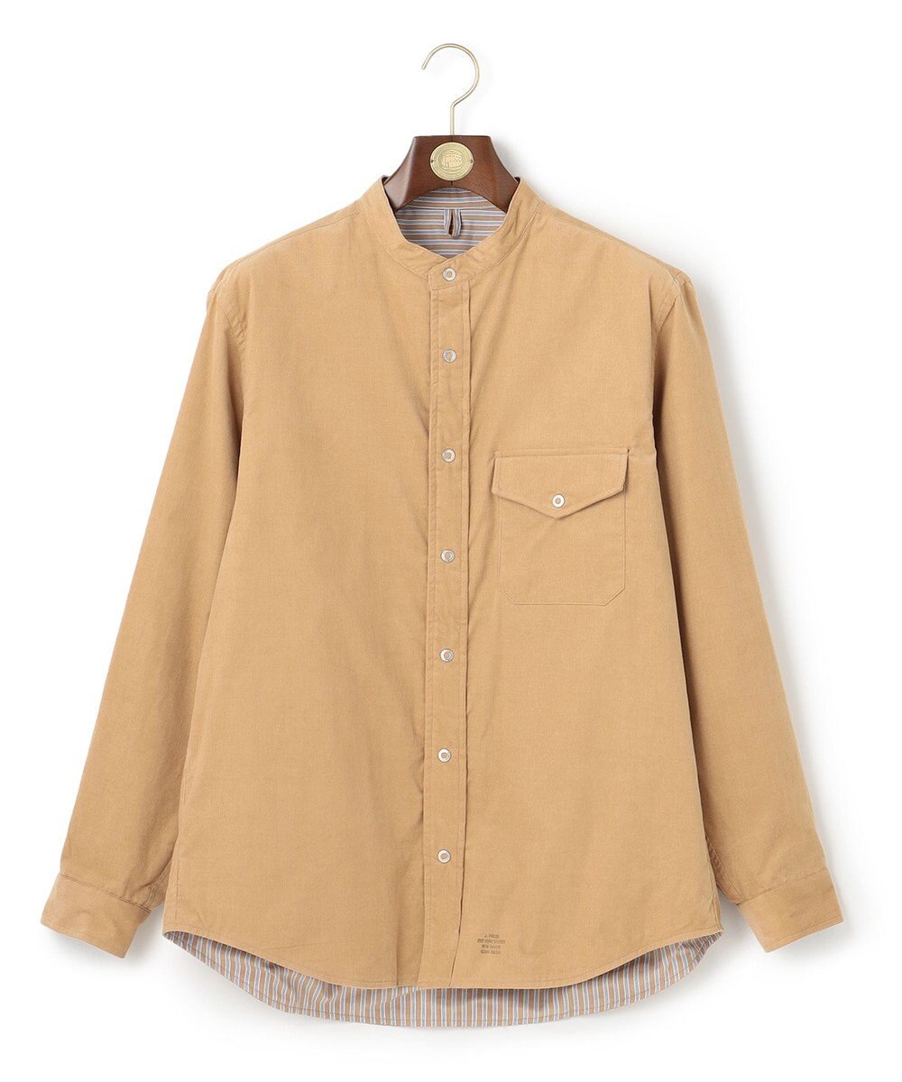 J.PRESS MEN バンドカラーリバーシブル シャツ 