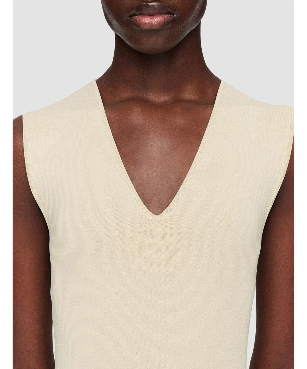 JOSEPH ニットウィーブプリッセ アニメーション　Vネックドレス 