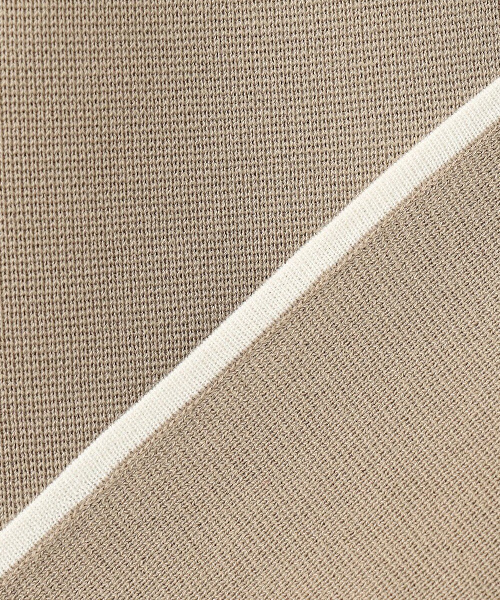 自由区 【洗える】ドライコットンハイゲージニット アウター 