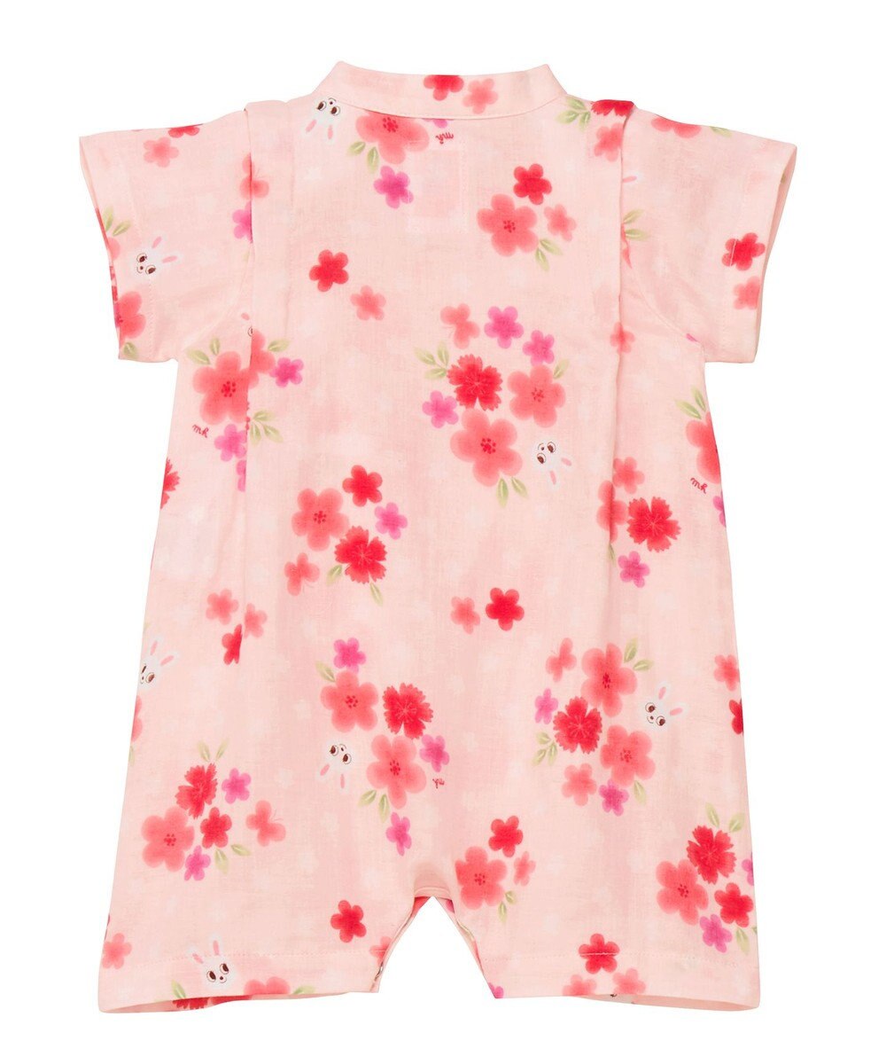 MIKI HOUSE HOT BISCUITS 【ミキハウス】【50-80cm】お花うさこ甚平オール 