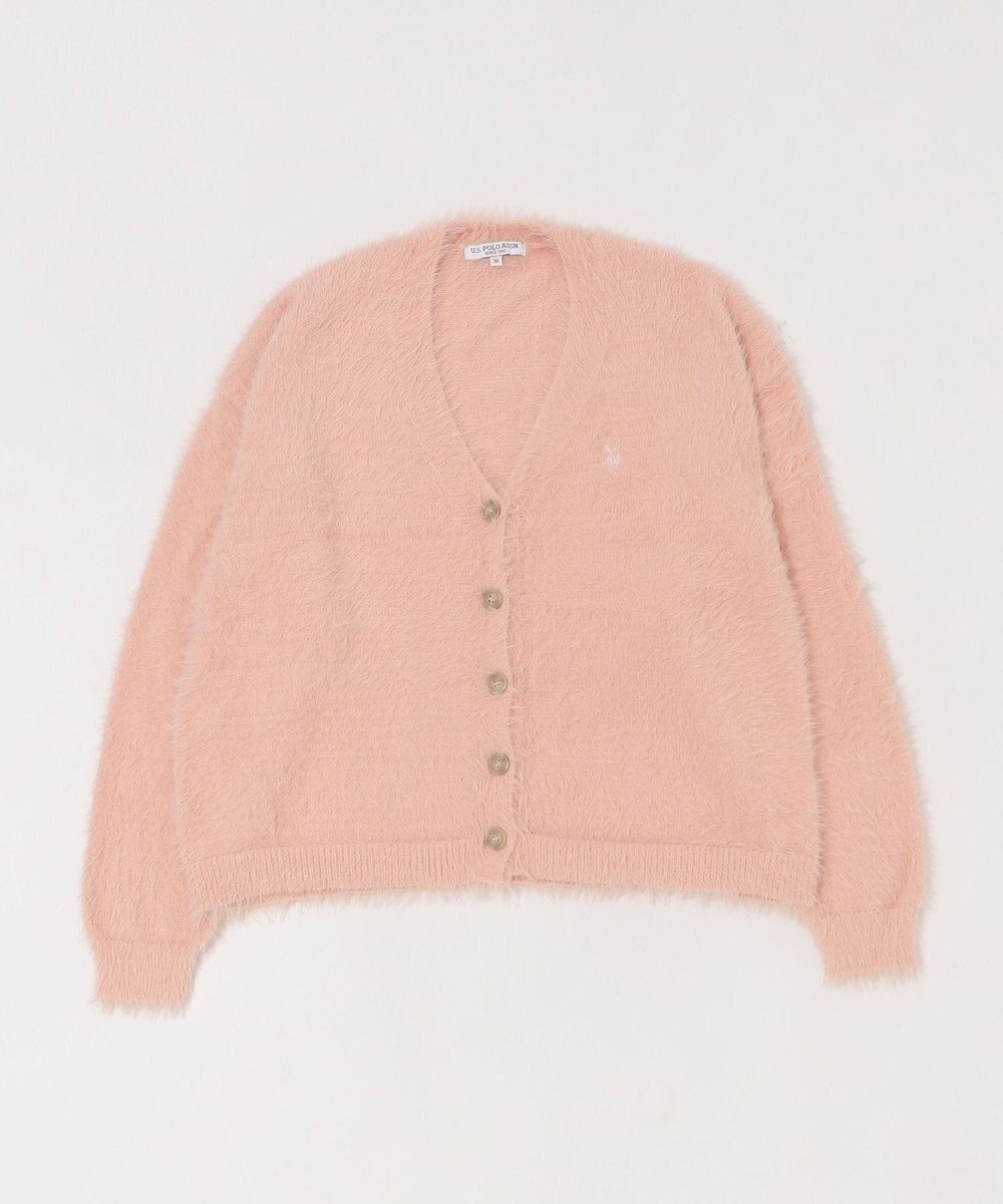 WEGO 【25年秋冬新作/WEB限定】別注USPOLOシャギーニットカーデ 