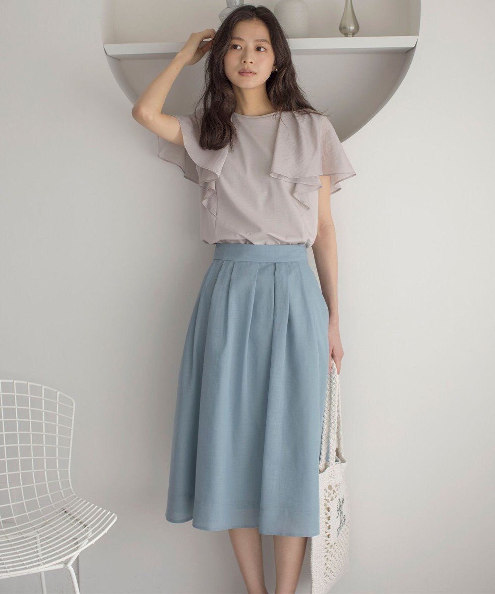 組曲 カラーボイル フレアスカート 