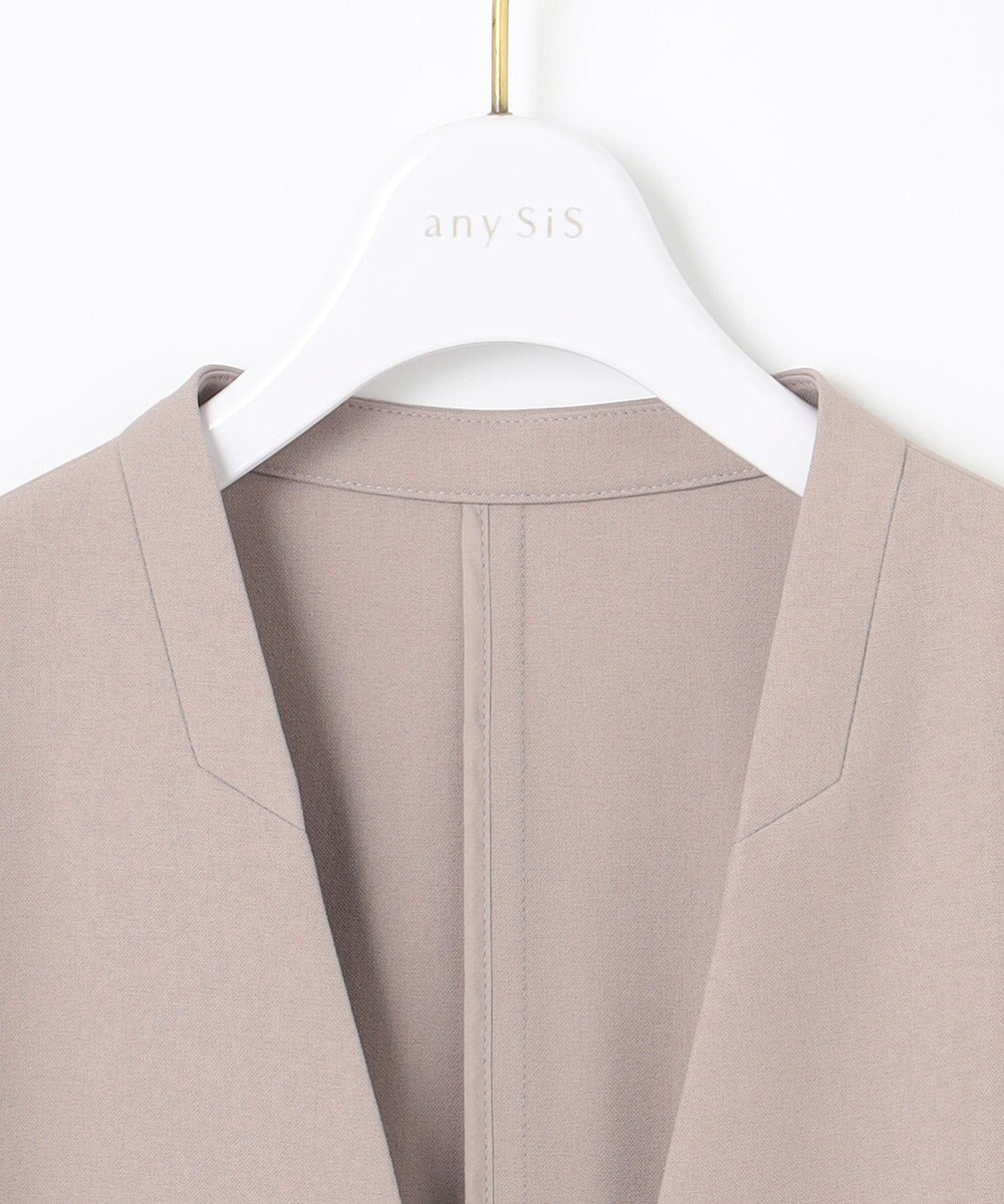 ANY SIS S 【UVカット・接触冷感・吸水速乾】スマートビューティストレッチ ノーカラージャケット 