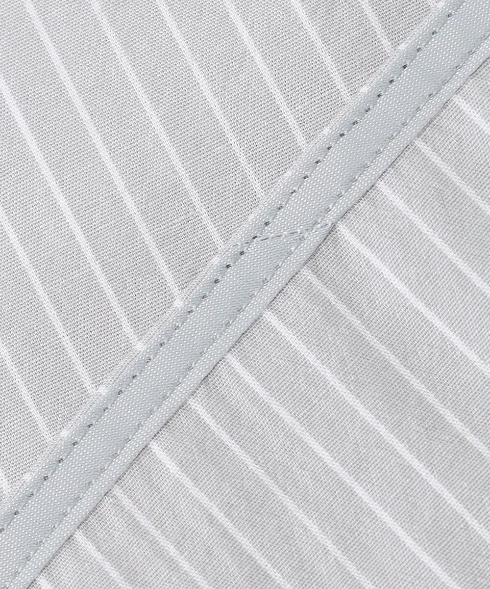 ICB 【洗える】CRySiタイプライター ボウタイ付きバンドカラーシャツ 