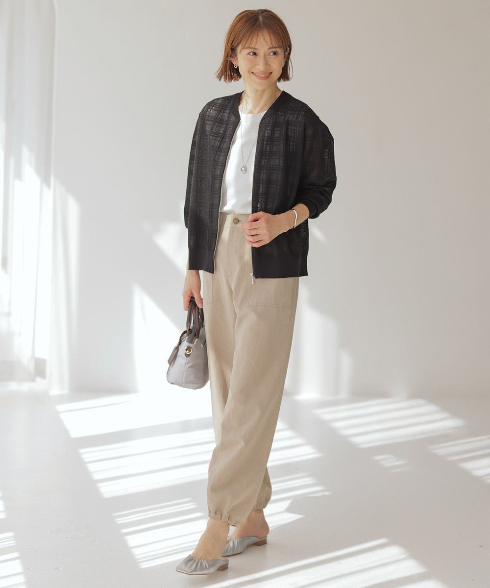 J.PRESS LADIES 【WEB限定カラーあり・洗える】FINE SLEEVELESS ニット タンクトップ 