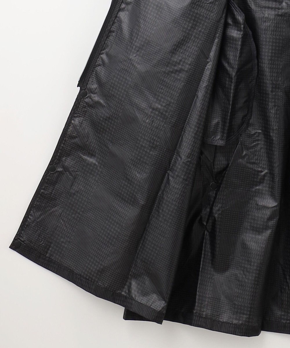 MOONBAT FLAT PURE レインコート チェック柄 リュック対応 ユニセックス 収納袋付き 