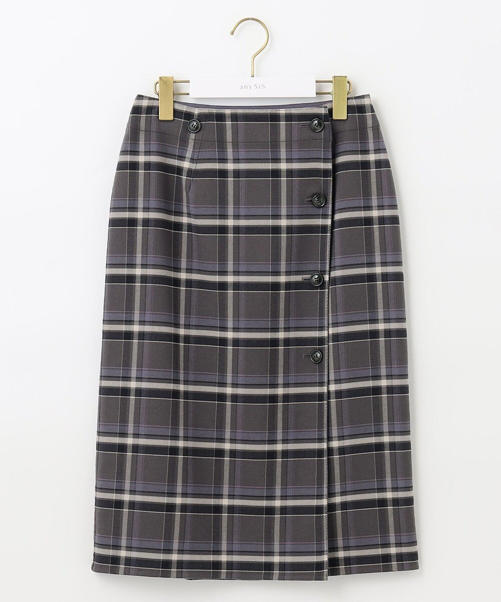 ANY SIS 【美人百花10月号掲載】2WAYリバーシブルラップ スカート 