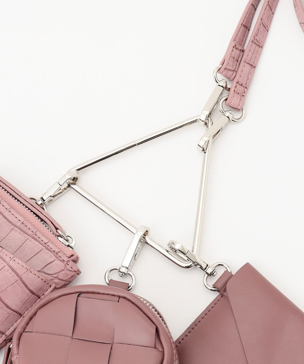 LA BAGAGERIE 【MONICA】トライアングルマルチショルダーバッグ 