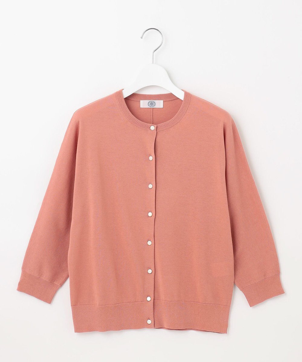 J.PRESS LADIES 【洗える・抗菌防臭】コットンアセテート ドルマン カーディガン 