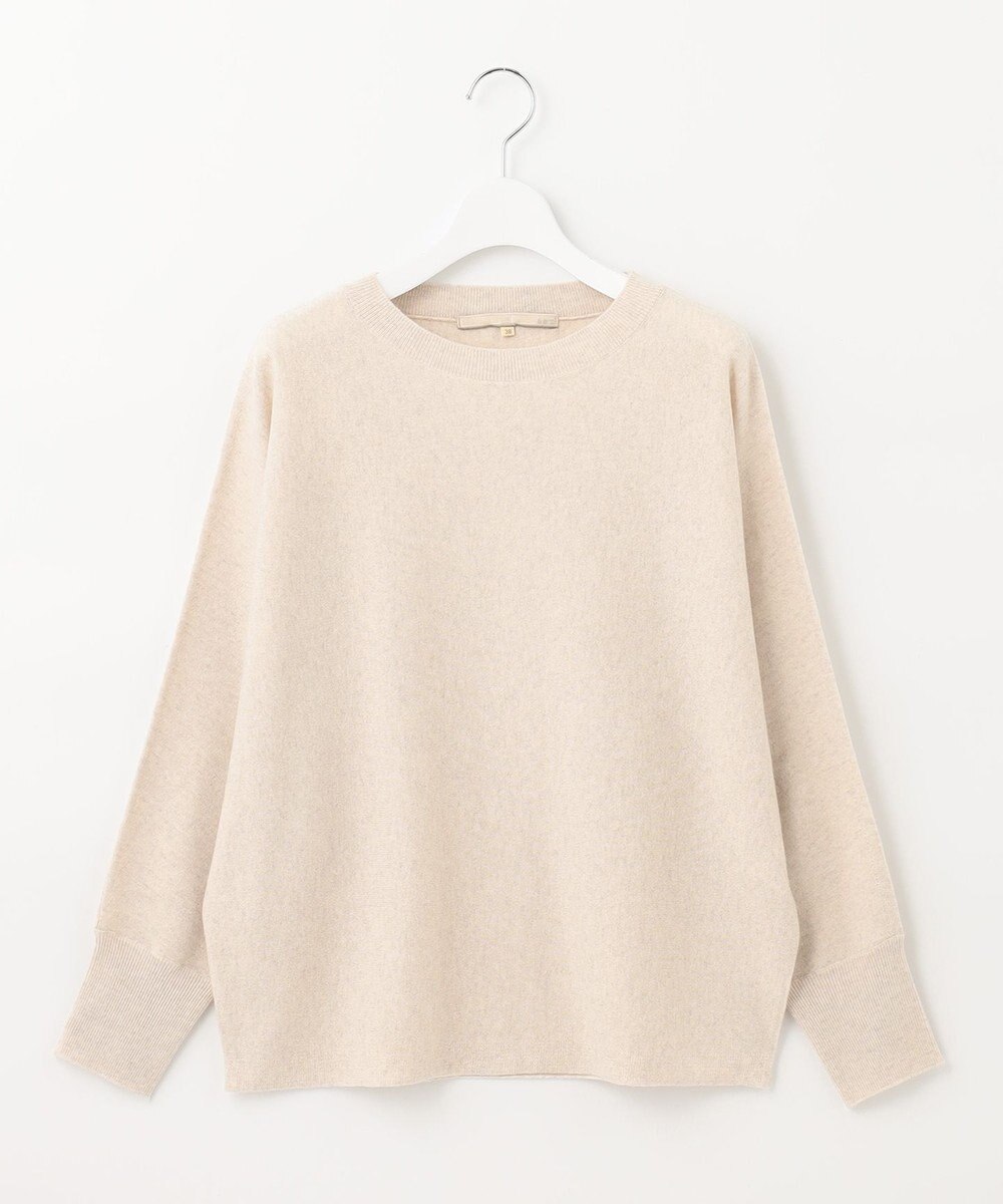 自由区 【洗える】ソフトウールハイゲージ ドルマンスリーブニット 